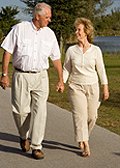 Walking Couple Holding Hands